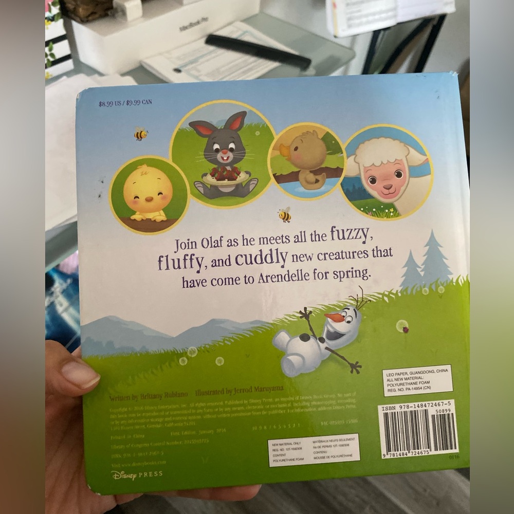 Disney Frozen- Olef Welcomes Spring Hardcover Book - Picture 2 of 4